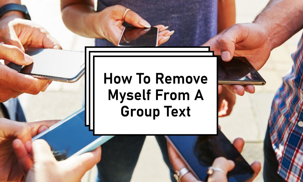 how to remove myself from a group text
